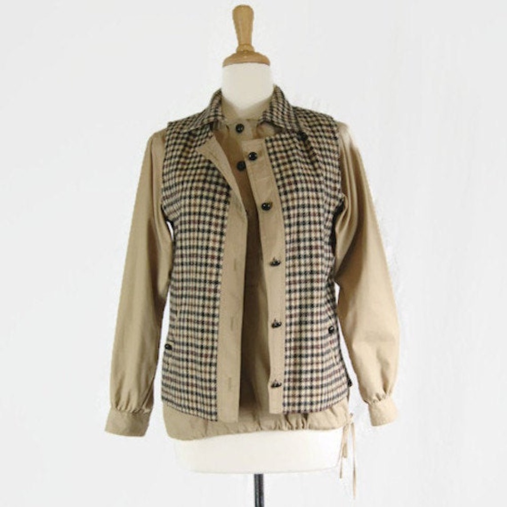 Vintage Paula Saker 2-Piece L/S Shirt and Vest